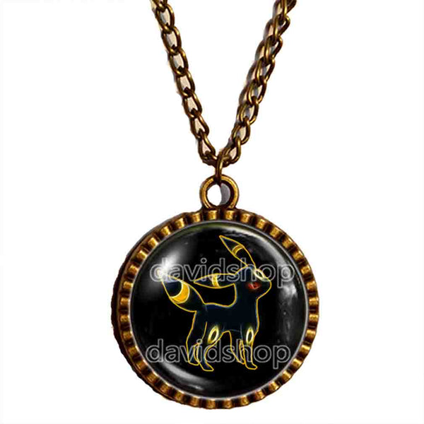 Pokemon Umbreon Necklace Pendant Fashion Jewelry Anime Eevee Evolution