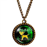 Pokemon Leafeon Necklace Pendant Fashion Jewelry Anime Eevee Evolution