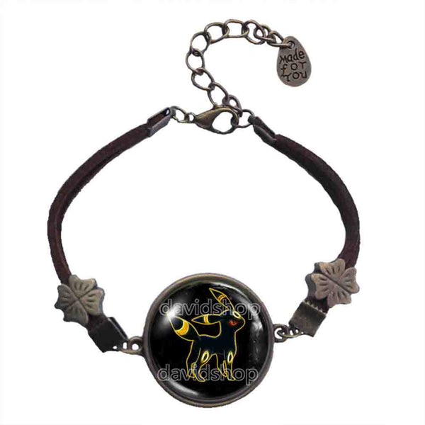 Pokemon Umbreon Bracelet Pendant Fashion Jewelry Anime Eevee Evolution