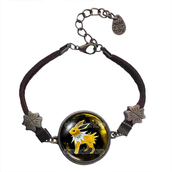 Pokemon Jolteon Bracelet Pendant Fashion Jewelry Anime Eevee Evolution