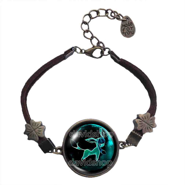 Pokemon Glaceon Bracelet Pendant Fashion Jewelry Anime Eevee Evolution