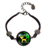 Pokemon Leafeon Bracelet Pendant Fashion Jewelry Anime Eevee Evolution