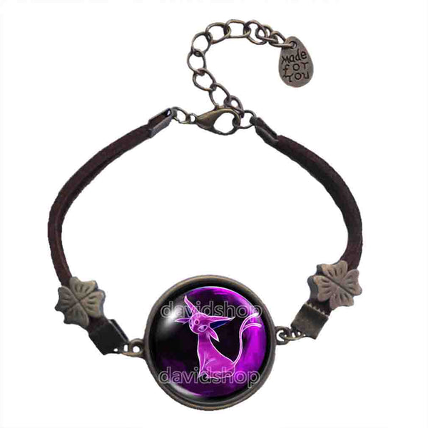 Pokemon Espeon Bracelet Pendant Fashion Jewelry Anime Eevee Evolution