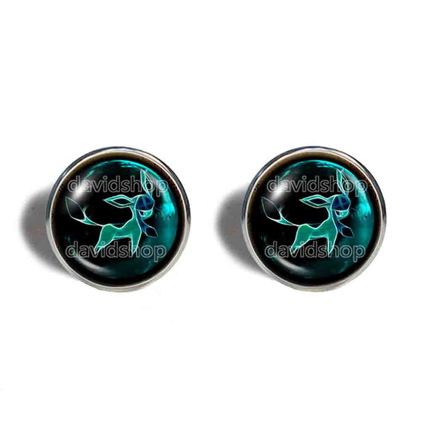 Pokemon Glaceon Cufflinks Cuff links Fashion Jewelry Anime Eevee Evolution