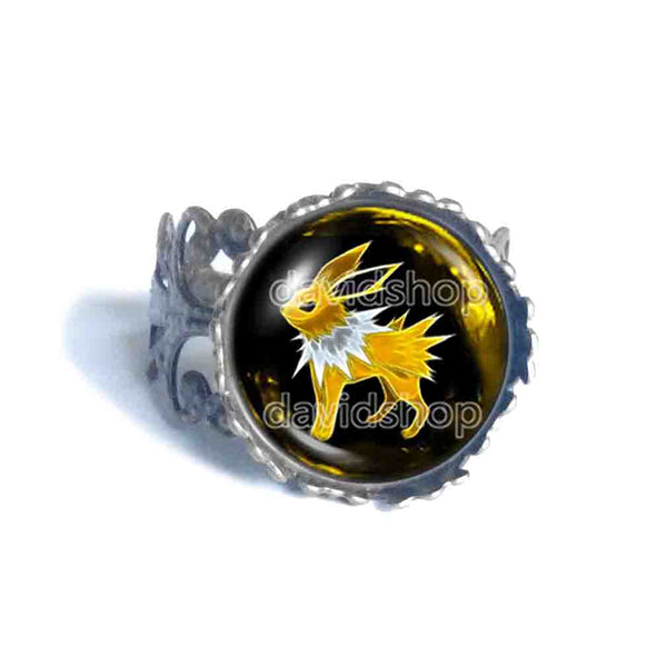 Pokemon Jolteon Ring Fashion Jewelry Anime Eevee Evolution