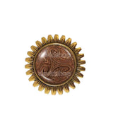 Tripple Goddess Brooch Badge Pin Fashion Jewelry Pagan Wiccan Triskelle Symbol Art Cosplay
