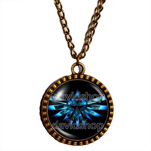 The Legend Of Zelda Triforce Necklace Pendant Fashion Jewelry Ocarina Of Time Breath of the Wild Cosplay