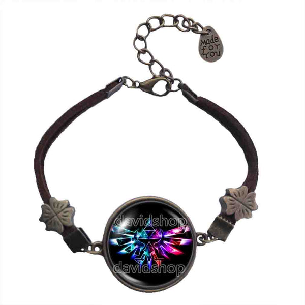 The Legend Of Zelda Triforce Bracelet Pendant Jewelry Ocarina Of Time Breath of the Wild Symbol Cosplay