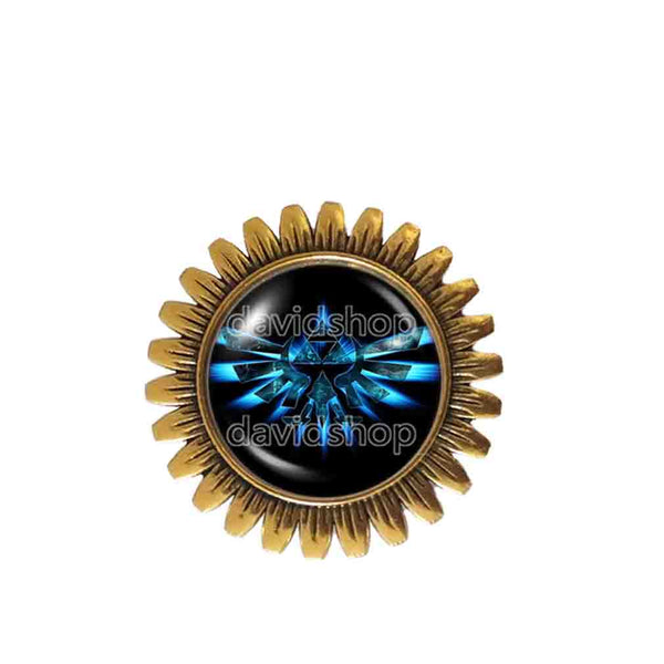 The Legend Of Zelda Triforce Brooch Badge Pin Fashion Jewelry Ocarina Of Time Breath of the Wild Cosplay