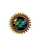 The Legend Of Zelda Triforce Brooch Badge Pin Jewelry Tears Of The Kingdom Symbol Cosplay