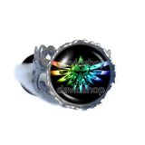 The Legend Of Zelda Triforce Ring Jewelry Tears Of The Kingdom Symbol Cosplay