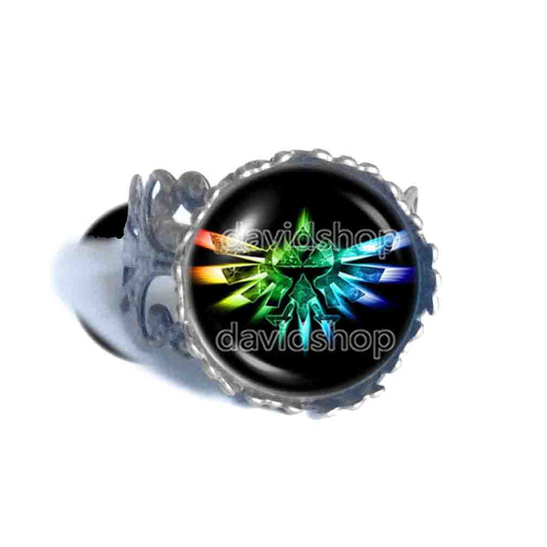 The Legend Of Zelda Triforce Ring Jewelry Tears Of The Kingdom Symbol Cosplay