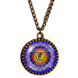 Chakra Necklace Yoga Meditation Buddha Pendant Fashion Jewelry Om Symbol Spiritual