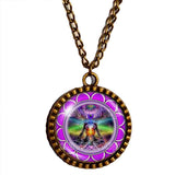 7 Chakra Necklace Yoga Meditation Buddha Pendant Fashion Jewelry Om Symbol