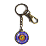Chakra Keychain Key Chain Car Key Ring Cute Keyring Yoga Meditation Buddha Fashion Jewelry Om Symbol Spiritual