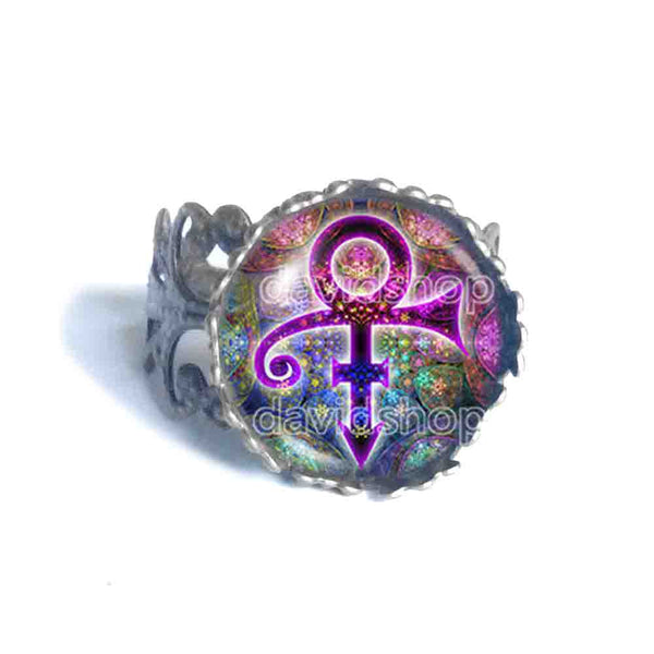 Prince Ring Purple Rain Art Fashion Jewelry Gift Sign