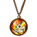 Pokemon Victini Pokeball Necklace Anime Pendant Jewelry Cosplay Cute Gift - DDavid'SHOP