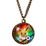 Pokemon Eevee Necklace Eeveelution Anime Pokeball Pendant Jewelry Cosplay Cute Gift - DDavid'SHOP