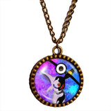 Pokemon Umbreon Espeon Pokeball Necklace Anime Pendant Jewelry Cosplay Cute Gift Blue Purple - DDavid'SHOP