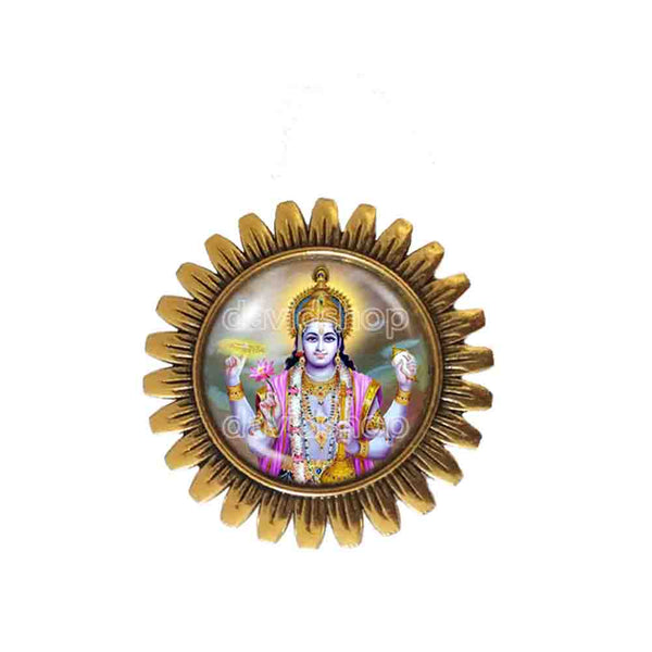 Hindu God Vishnu Brooch Badge Pin Fashion Jewelry Cosplay Charm Sign
