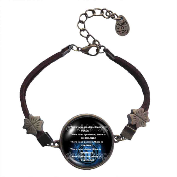Jedi Code Bracelet Symbol Fashion Jewelry Cosplay Order Sign