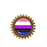 Genderfluid Pride Brooch Badge Pin Flag Cute Gift Fashion Jewelry Cosplay