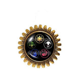 Magic the Gathering Brooch Fashion Mana Jewelry Gift Cosplay Symbol MTG Badge Pin Red Green Blue