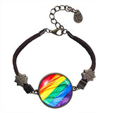 Gay Pride Rainbow Flag Bracelet Pendant Fashion Jewelry Cosplay Charm Gift