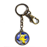 Pokemon Pikachu Keychain Keyring Car Anime Fashion Pokeball Cosplay Gift Cute Poke ball