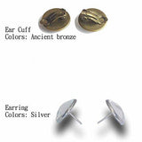 Prince Ear Cuff Earring RIP Ankh Purple Rain Art Fashion Jewelry Gift Sign