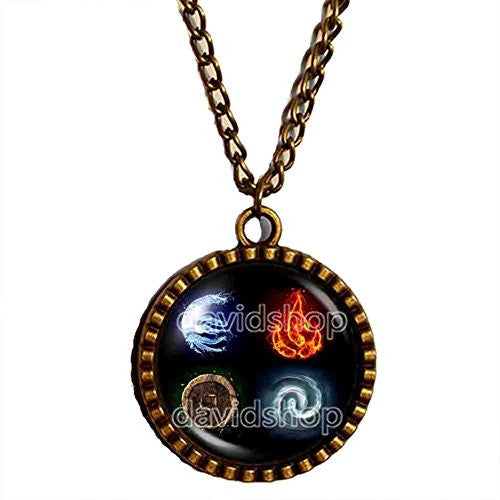 Avatar the last Airbender Necklace Nation Elements Pendant Jewelry - DDavid'SHOP