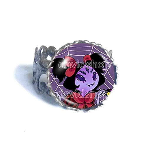 Undertale Muffet Ring Pendant Fashion Jewelry Undyne Small Cute Purple Spider