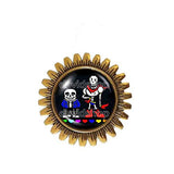 Undertale Sans Papyrus Brooch Badge Pin Pendant Skeleton Brother Jewelry Cosplay Red Heart Blue Pink
