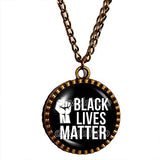 Black Lives Matter Necklace Poster Photo Symbol Pendant Fashion Jewelry Chain - DDavid'SHOP