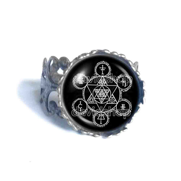 Demon Summoning Angel Bind Ring Fashion Jewelry Symbol Art Cute Gift Cosplay Charm