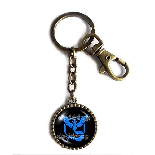 Team Mystic Keychain Keyring Car Symbol Pendant Cosplay Charm