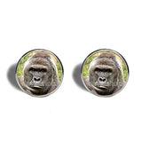 Harambe Gorilla Cufflinks Cuff links Poster Photo Pendant Fashion Jewelry Cute Gift Cosplay Charm