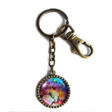 Astronomy Galaxy Keychain Keyring Astrology Constellation Andromeda Nebula Planet Space Universe