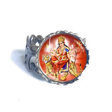 Devi Durga Shakti Maa Ring Hindu Gods Goddesses Fashion Jewelry