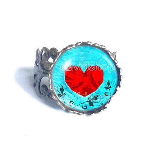 The Legend Of Zelda Ring Heart Container Anime Fashion Jewelry Cosplay Constellation