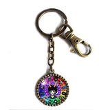 Homestuck Keychain Cute Keyring Key Ring God Mandala Taurus Leo
