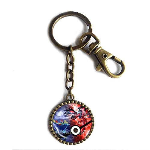 Pokemon XY Legendary Keychain Key Chain Key Ring Cute Keyring Car Symbol Xerneas Yveltal Pendant Anime EX Pokeball Jewelry X Y Cosplay Cute Gift - DDavid'SHOP