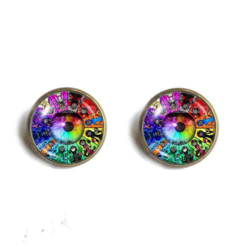 Colorful Eyes Homestuck Ear Cuff Earring God Mandala Cosplay Fashion Jewelry Zodiac Cute Gift