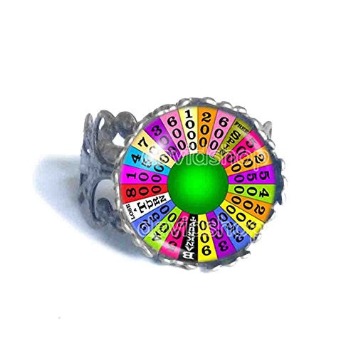 Wheel Of Fortune Ring cosplay fashion Jewelry Charm symbol