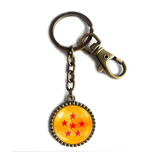 Dragon Ball Z Star Keychain Keyring 1 2 3 4 5 6 7 Symbol Cosplay Cute Gift