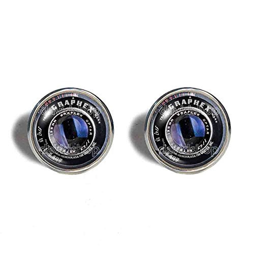 Vintage Old Camera Lens Cufflinks Cuff links Symbol Picture Art Fashion Jewelry