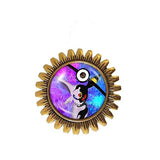 Pokemon Umbreon Espeon Pokeball Brooch Badge Pin Anime Fashion Jewelry Cosplay Blue Purple - DDavid'SHOP