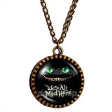 Alice In Wonderland Cheshire Cat Necklace Art Pendant Fashion Jewelry Gift Chain - DDavid'SHOP