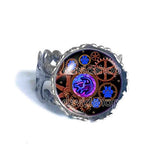 The Lion King Simba Rafiki Ring Gear Steampunk Symbol Fashion Jewelry Cosplay Cute Gift Blue