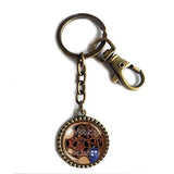 Dr Doctor Who Gallifreyan Symbol Keychain Key Ring Tardis Gear Steampunk